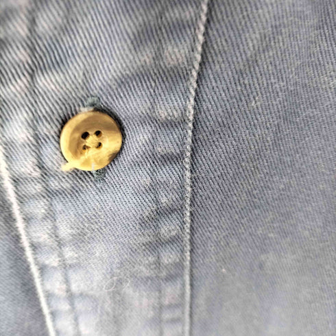 ランズエンド LANDS END 90~00S BDフラップポケットシャツ メンズ import:L