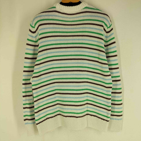 ザラ ZARA クルーネックボーダーニット マルチカラー メンズ import:L