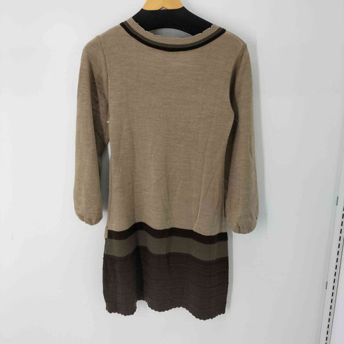 バーニーズニューヨーク BARNEYS NEWYORK L/S アクリルニットワンピース レディース import:M