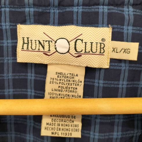 ハントクラブ HUNT CLUB 90Sチェック柄ナイロンプルオーバー メンズ JPN:XL