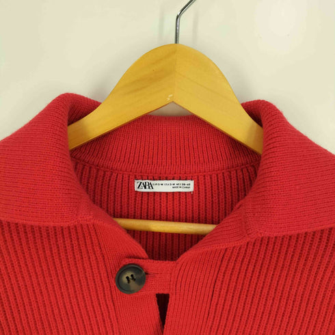 ザラ ZARA テクスチャー ポロ ニット メンズ import:M