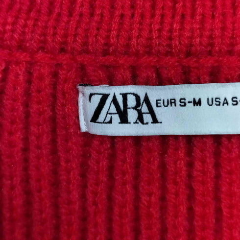 ザラ ZARA テクスチャー ポロ ニット メンズ import:M