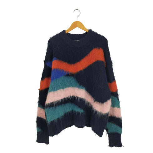 ザラ ZARA マルチカラー シャギーニット メンズ import:M