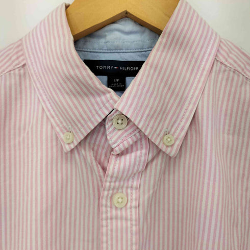 トミーヒルフィガー TOMMY HILFIGER コットン ロゴ刺繍ストライプBDシャツ メンズ JPN:S