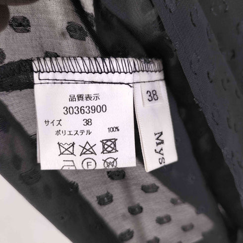 マイストラーダ mystrada インナーキャミ付き ドットティアードチュニックワンピース レディース JPN:38