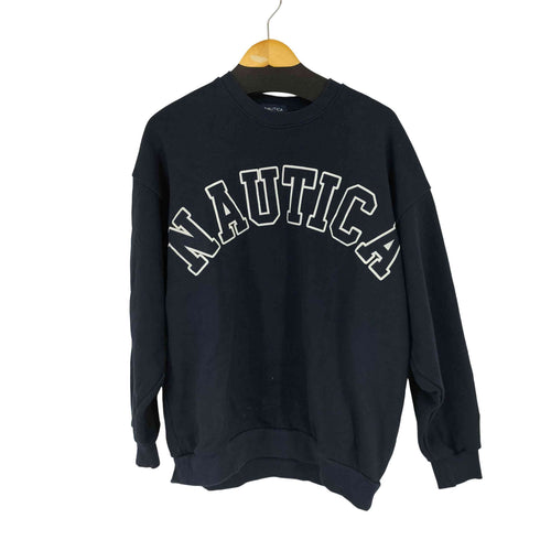 ノーティカ NAUTICA ロゴビッグシルエットスウェットArch Logo Crewneck Sweatshirt メンズ JPN:M