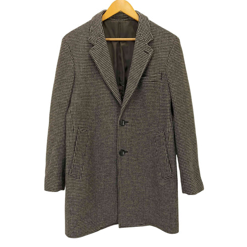 アデイインザライフユナイテッドアローズ A day in the life UNITED ARROWS 千鳥格子柄 2B チェスターコート メンズ M