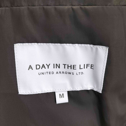 アデイインザライフユナイテッドアローズ A day in the life UNITED ARROWS 千鳥格子柄 2B チェスターコート メンズ M