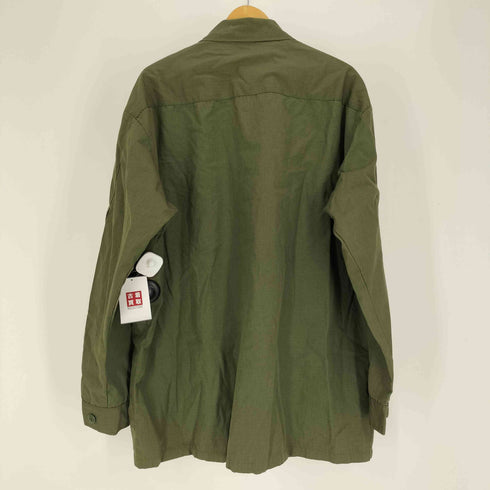 ユーエスアーミー U.S. ARMY 60S 4TH COTTON WIND RESISTANT RIP STOP POPLIN CLASS 1 URBAN SURPLUS リップストップ ポプリン 4th ジャングルファティーグ ミリタリーシャツ 1968年製 メンズ import:XXL