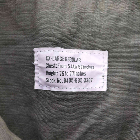 ユーエスアーミー U.S. ARMY 60S 4TH COTTON WIND RESISTANT RIP STOP POPLIN CLASS 1 URBAN SURPLUS リップストップ ポプリン 4th ジャングルファティーグ ミリタリーシャツ 1968年製 メンズ import:XXL