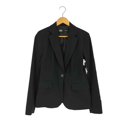 ザラ ZARA ベーシック ラペル ブレザー テーラードジャケット レディース EUR:36