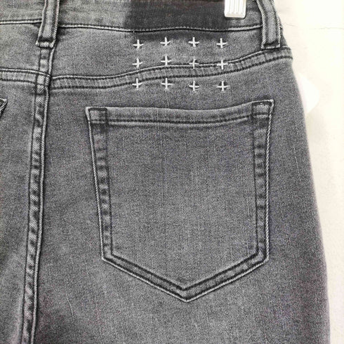 スビ KSUBI 十字刺繍スリムデニム レディース US:28-29