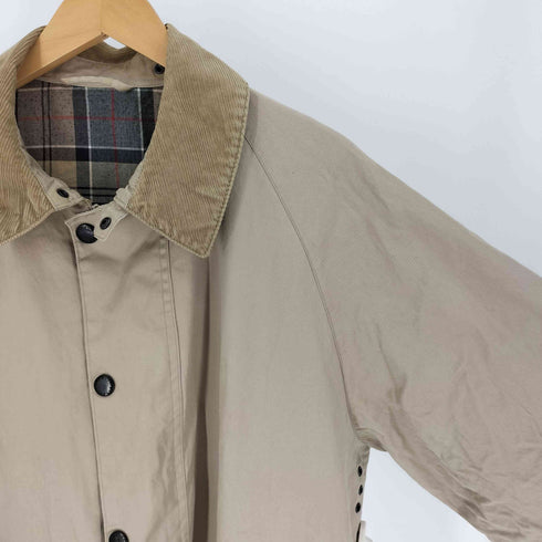 バブアー Barbour 00S 縦ワラント A963 LIGHTWEIGHT BEAUFORT JKT ライトウエイト ビューフォート 裏地タータンチェック 襟コーデュロイ コットン ポリ ジャケット メンズ import:M