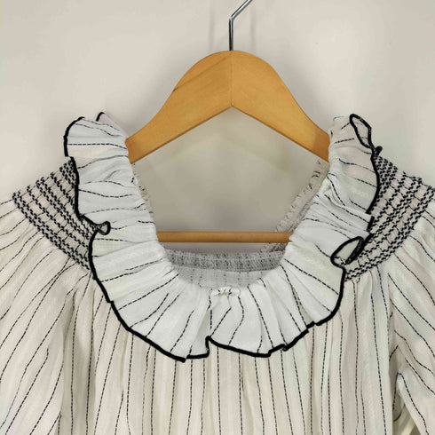 ピンコ PINKO ストライプ オフショルダー ブラウス レディース import:XS