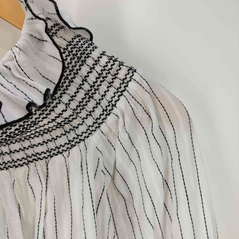 ピンコ PINKO ストライプ オフショルダー ブラウス レディース import:XS
