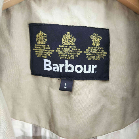 バブアー Barbour 00S T885 裏地チェック BEAUFORT ビューフォート ノンワックス Dカン ドローコード ジャケット 2000年製 メンズ import:L