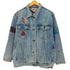 90S FADS ペイントデザイン デニムジャケット トラッカージャケット メンズ import:M
