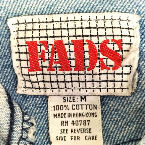 90S FADS ペイントデザイン デニムジャケット トラッカージャケット メンズ import:M