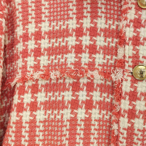 ザラ ZARA 金ボタン ツイード ジャケット メンズ import:S