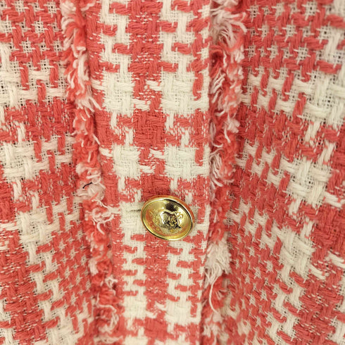 ザラ ZARA 金ボタン ツイード ジャケット メンズ import:S