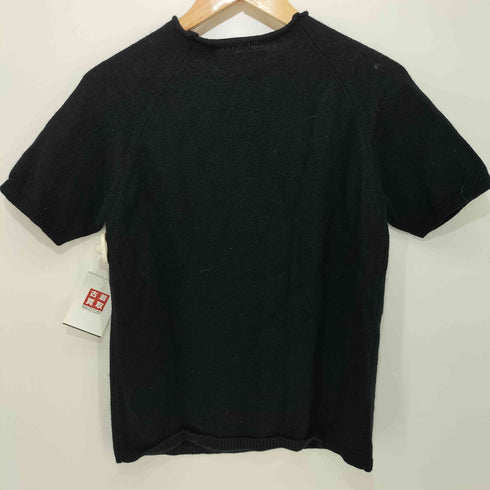 ワイズフォーリビング Ys for living ウール混 ジップデザイン S/S ニット レディース