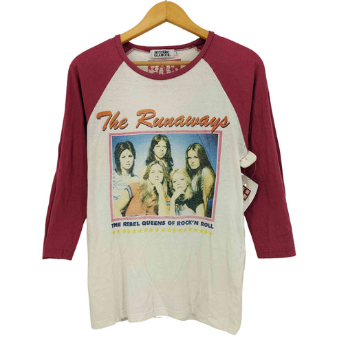 ヒステリックグラマー HYSTERIC GLAMOUR USロックバンド ラグランカットソー 七分袖 レディース JPN:S