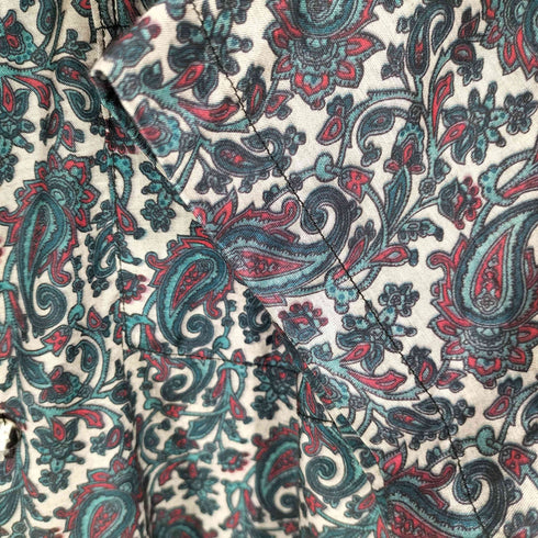 THAI SILK S/S ペイズリー柄シルクシャツ メンズ JPN:L