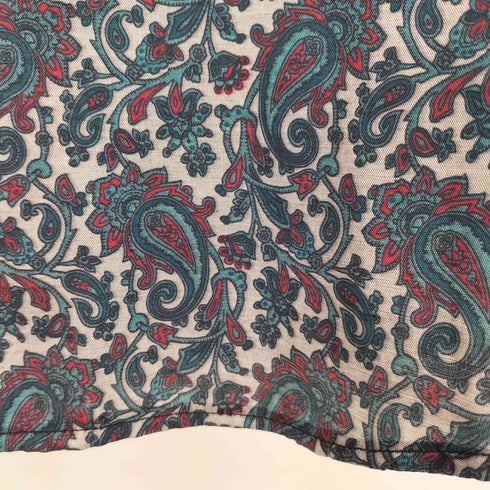 THAI SILK S/S ペイズリー柄シルクシャツ メンズ JPN:L