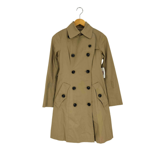 バーバリーブルーレーベル BURBERRY BLUE LABEL ウールノバチェックライナー付き トレンチコート レディース 36