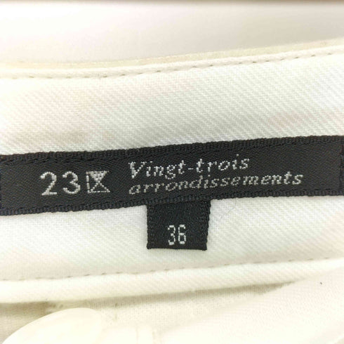 ニジュウサンク 23区 DUCA VISCONTI コーデュロイ テーパードパンツ レディース JPN:36