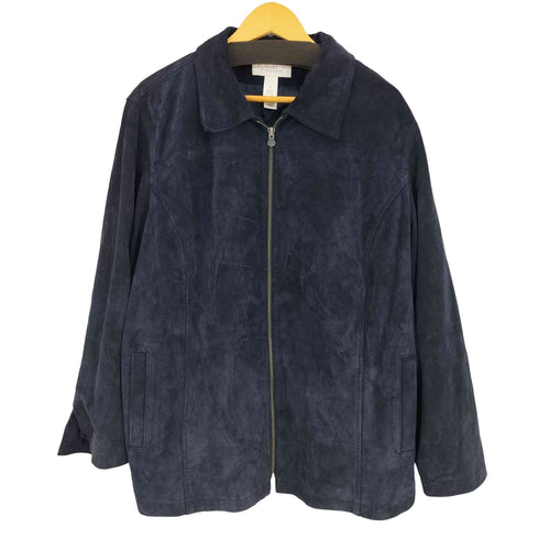 リズ クレイボーン LIZ Claiborne ELISABETH スエード オーバーサイズジャケット メンズ 2X