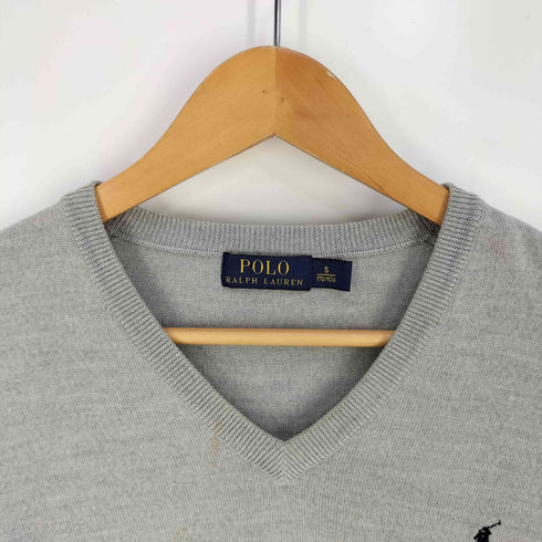 ポロラルフローレン POLO RALPH LAUREN ポニー刺繍 ウール Vネックニット メンズ import:S