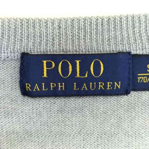 ポロラルフローレン POLO RALPH LAUREN ポニー刺繍 ウール Vネックニット メンズ import:S