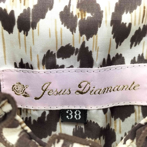 JESES DIAMANTE レオパード ベロアリボン キャミワンピース Y2K レディース JPN:38