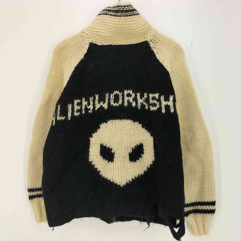 Alien workshop ショールカラー ジップアップ カウチン ジップニット メンズ
