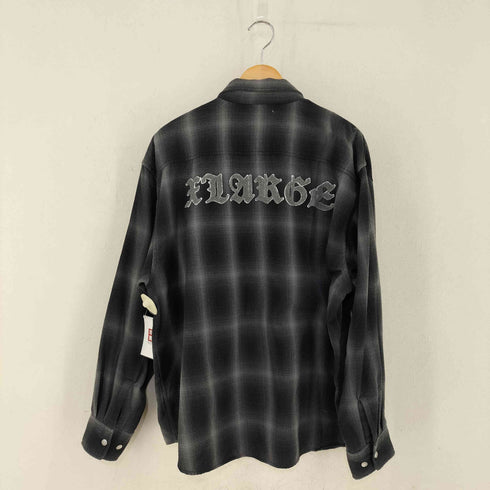 エクストララージ XLARGE PATCHED FLANNEL SHIRT オンブレチェックシャツ メンズ JPN:L
