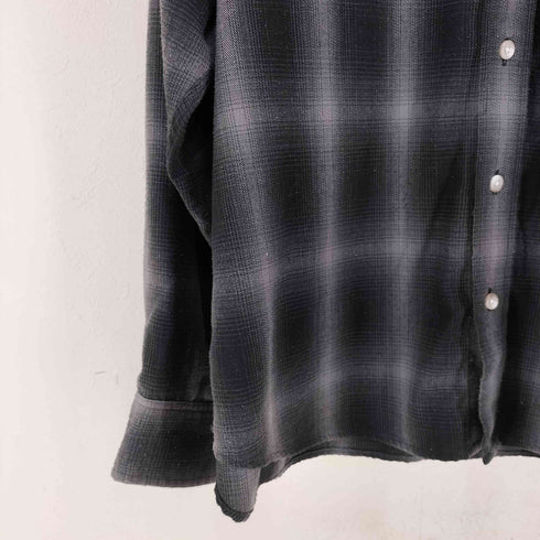 エクストララージ XLARGE PATCHED FLANNEL SHIRT オンブレチェックシャツ メンズ JPN:L