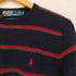 ポロバイラルフローレン Polo by RALPH LAUREN 100% LAMBS WOOL EXCLUSIVE OF DECORATION ポニー刺繍 ラムウール ボーダー クルーネック ニット メンズ import:S