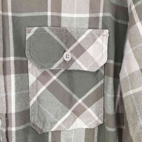 ファーストダウン FIRST DOWN WORK L/S SHIRTS COTTON NELCHECK メンズ JPN:XL
