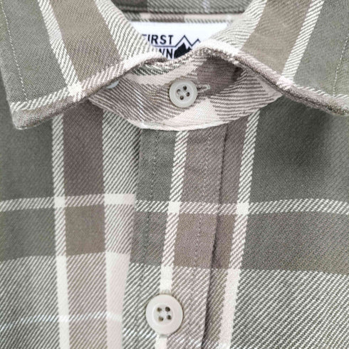 ファーストダウン FIRST DOWN WORK L/S SHIRTS COTTON NELCHECK メンズ JPN:XL