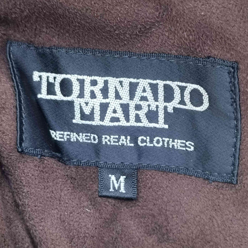 トルネードマート TORNADO MART ファーパイピング ジップアップスエードジャケット レディース