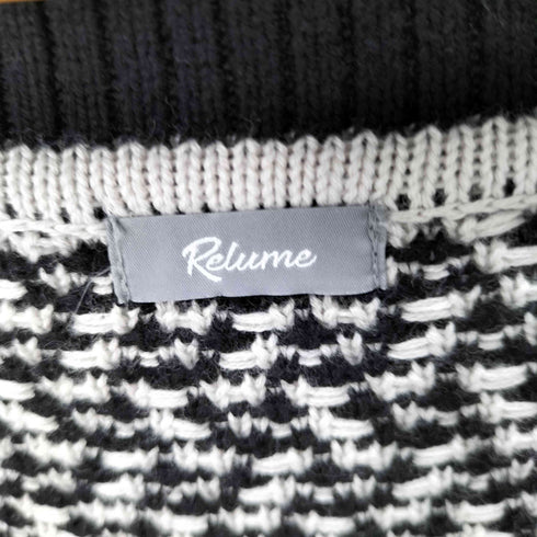 ジャーナルスタンダードレリューム JOURNAL STANDARD relume ジャガードクロス ニットベスト メンズ JPN:L