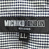 ミチコロンドン MICHIKO LONDON クロップドチェックシャツ レディース LL