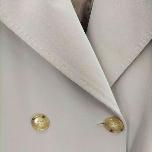 マックスマーラ MAX MARA イタリア製 裏地総柄ステンカラーコート レディース 38