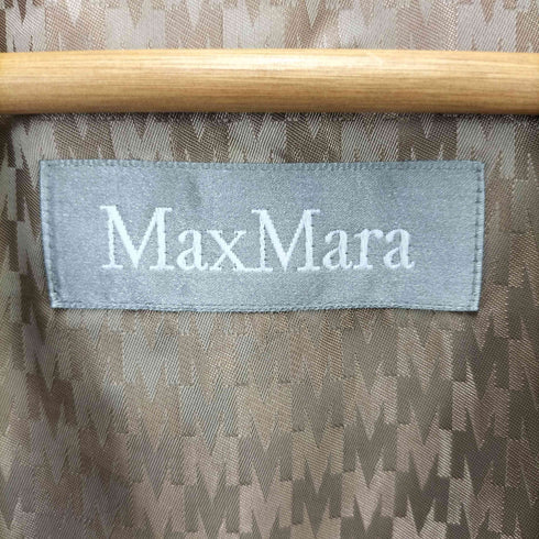 マックスマーラ MAX MARA イタリア製 裏地総柄ステンカラーコート レディース 38