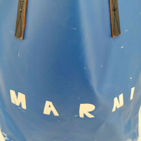 マルニ MARNI ロゴ トートバッグ PVCショッピングバッグ メンズ