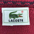 ラコステ LACOSTE 90s ワンポイント 文字ワニ Vネックコットンニット レディース