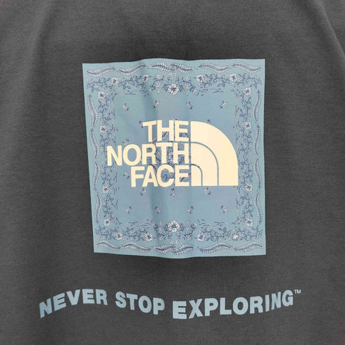 ザノースフェイス THE NORTH FACE バンダナ柄 スクエアロゴ Tシャツ レディース JPN:S