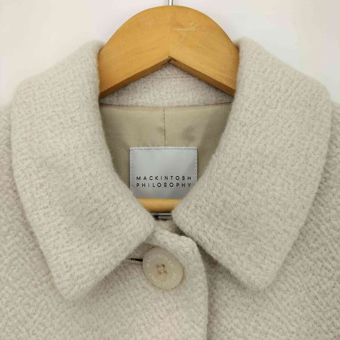 マッキントッシュフィロソフィー MACKINTOSH PHILOSOPHY ウールアンゴラ ステンカラーコート レディース 38