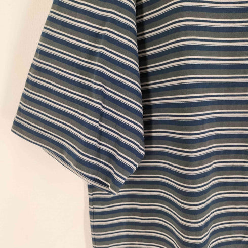 スティーブンアラン Steven Alan SIRO BORDER SHORT SLEEVE TEE -LOOSE/Tシャツ メンズ JPN:XL